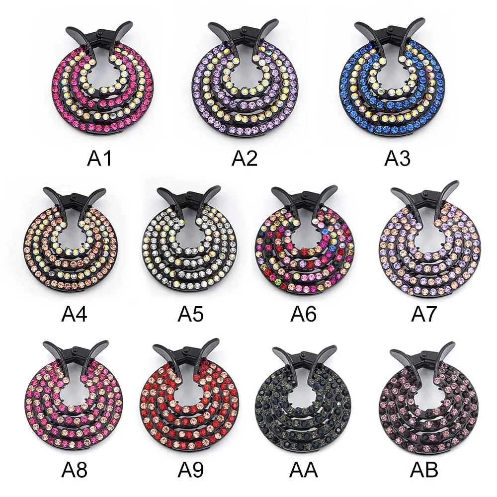 Женские заколки для волос гнездо стразы Шпилька конского хвоста аксессуары