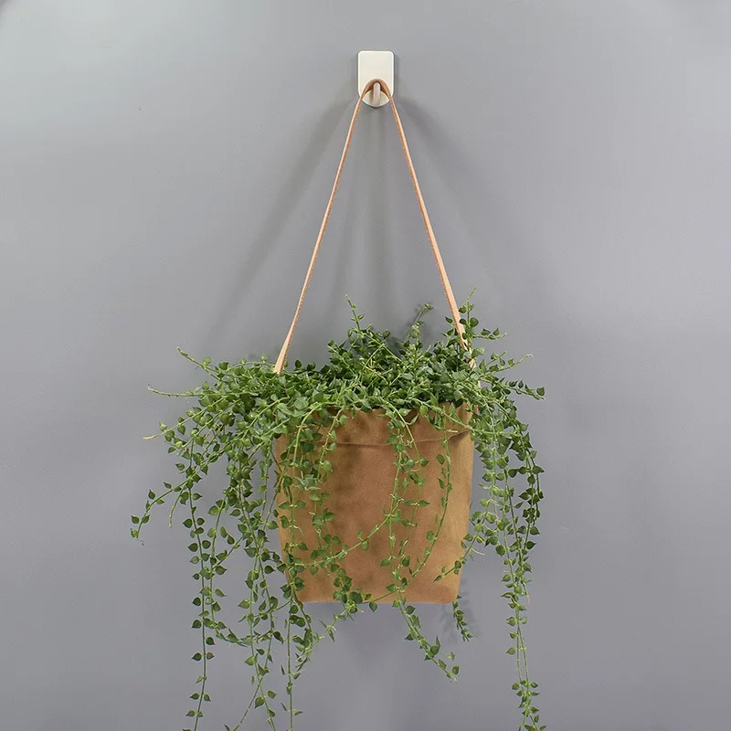 Скандинавский стиль промытая крафт бумага стенная Ваза Висячие цветочные горшки