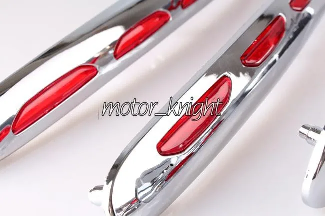 Мотоциклетная обувь Chrome обтекатель сума светильник акценты подходит Honda Goldwing 1800