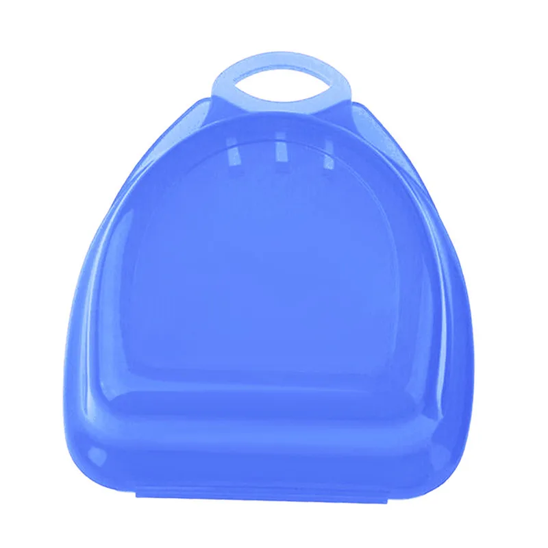 Blue Container Профессиональная защита рта для взрослых Каратэ Муай Безопасность мягкий EVA защитный Капа Спорт Футбол Баскетбол тайский бокс - Цвет: Blue Container