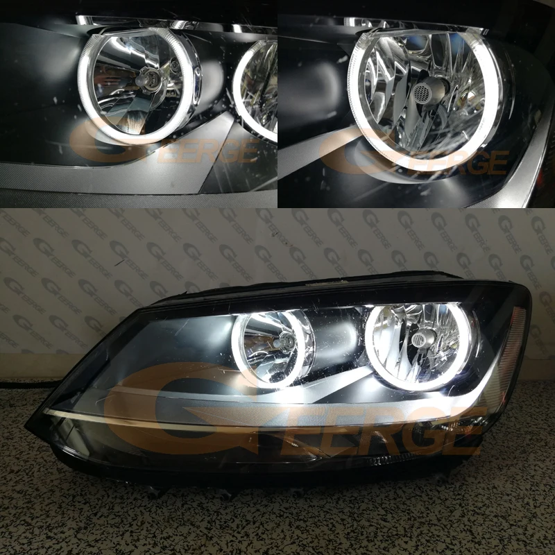 Для Volkswagen VW Sharan MPV Субару Outback 2010 2011 2012 2013 отличное ультра-яркая подсветка с холодным катодом(CCFL) Ангельские глазки комплект Halo Кольцо