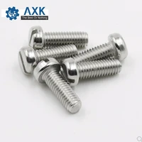 screw stainless steel 100pcslot machine m1 6 m2 m2 5 m3 stainlness high quality service electrical pan slotted cheese head