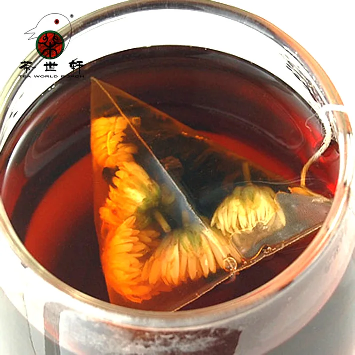 

3G*10PCS Pu'er Lose Belly Fat Slimming Herbal Chrysanthemum Pu Erh Skin Care Mask DIY Raw Materials Tea Bag Remove Dark Circles