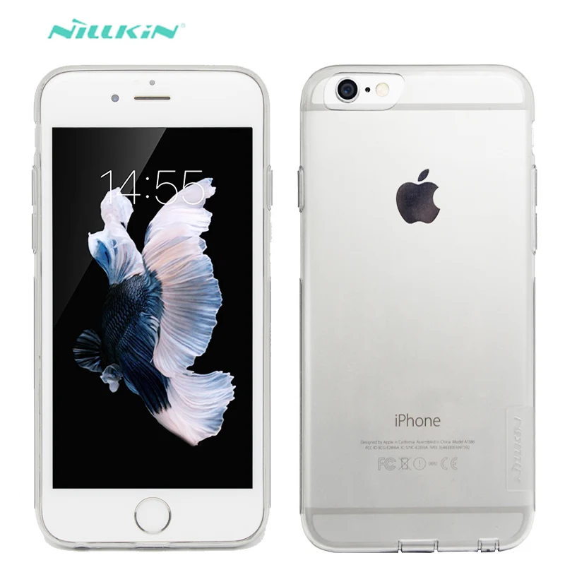 Чехол Nillkin из ТПУ для iPhone 6s 0 6 мм ультратонкие прозрачные чехлы телефона чехол