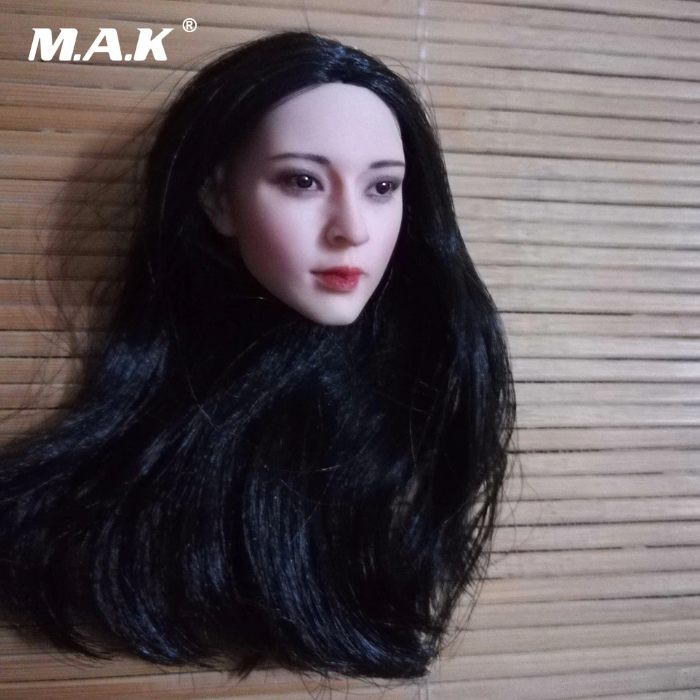 1/6 весы Азии красивый женский манекен головы лепить Ghost Story Ван Zuxian голова резьба