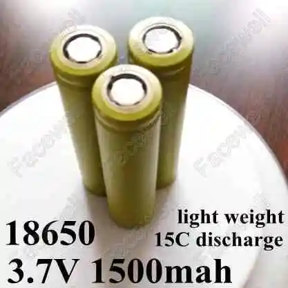 10 шт. перезаряжаемые литий-ионные аккумуляторы 18650 3 7 в 1500 мАч 15c 20A | Электроника