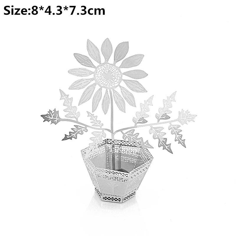 Sunflower Разные 3D металлические пазлы, модели, наборы лодок, кораблей, строительство, сборка паззлов, подарки для взрослых, игрушки, коллекция Звездных Войн - Цвет: Sunflower