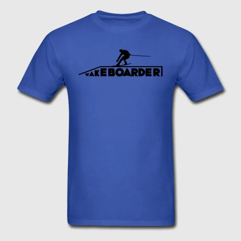 Печатные Для мужчин футболка Размеры S 3xl Wakeboarder Kiteboard оригинальный стильный Camisa
