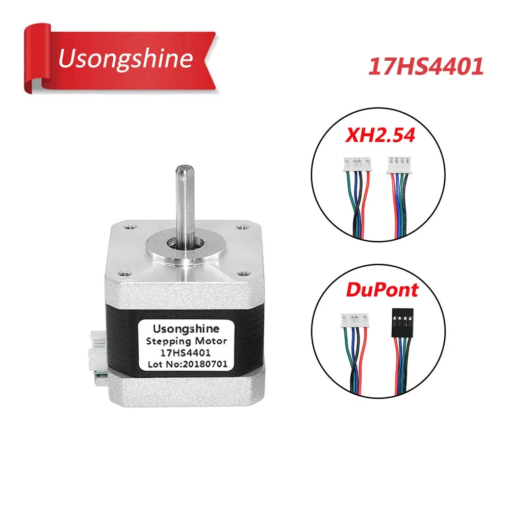 5 шт./лот 17HS4401 Корабль из Германии 4-свинец Nema17(Национальная ассоциация владельцев электротехнических предприятий) шаговый двигатель 42 Мотор Нема 17(Национальная ассоциация владельцев электротехнических предприятий) двигатель 42bygh 1.7A(17HS4401S) двигатель для ЧПУ XYZ