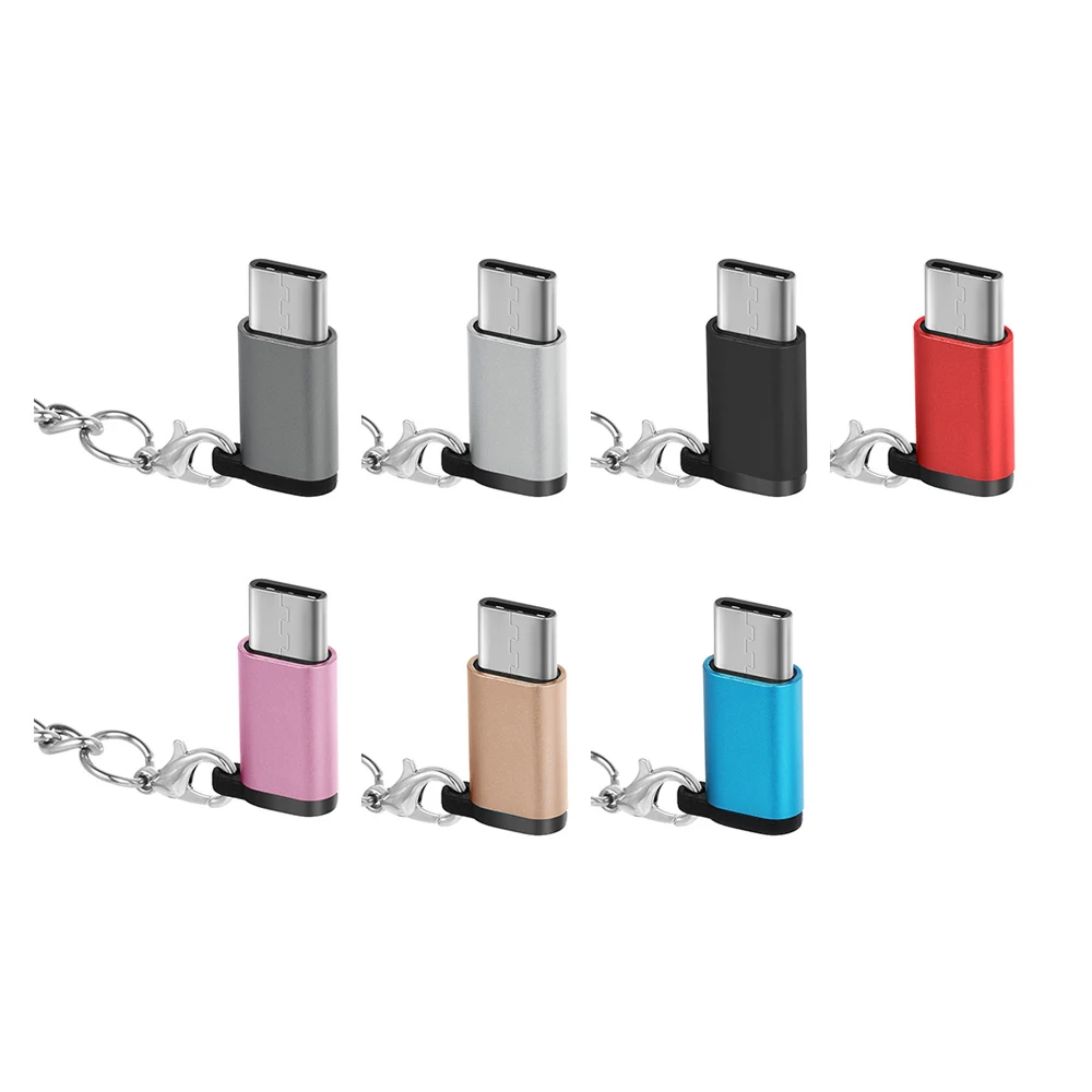 Портативные адаптеры USB 3 1 Type C OTG переходник для ключей Micro Мама папа к соединители