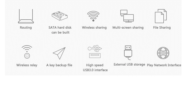 Roteador wifi 300 Мбит/с 3," /2,5" hdd wifi Корпус Sata для USB 3,0 футляр для внешнего жесткого диска disco externo hdd wifi адаптер