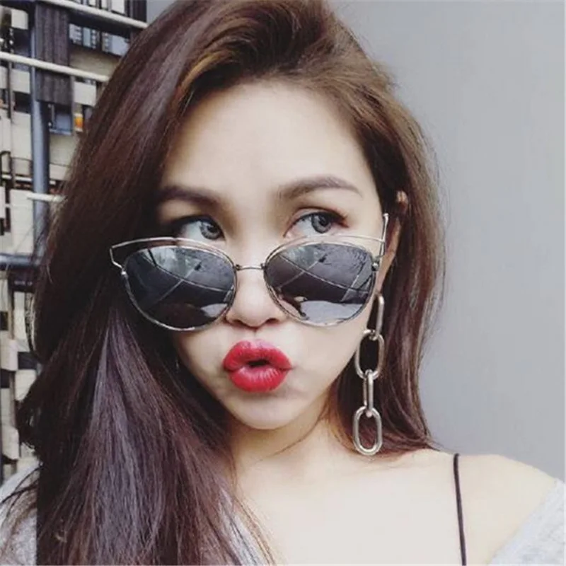 Женские массивные серьги с толстой цепочкой уникальные вечерние в стиле панк