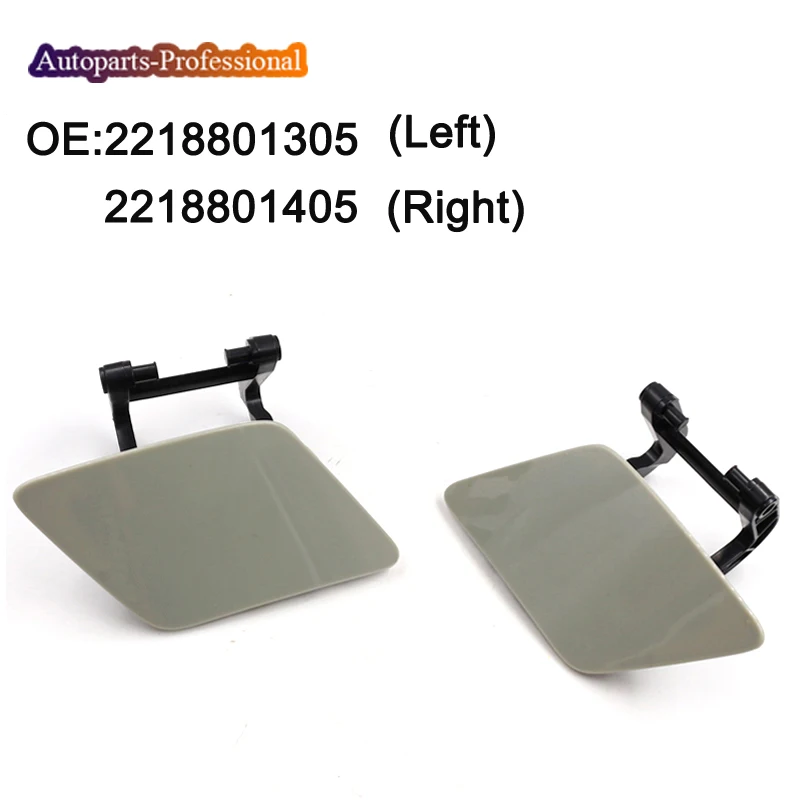 2218801305 2218801405 New Left& Right Headlight Headlamp Wiper Washer Nozzle Cover For Mercedes W221 S350 S500 S63
