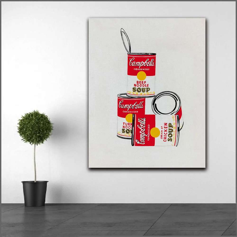 Модный принт граффити искусство Энди warhol четыре кемпинга канистры для супа