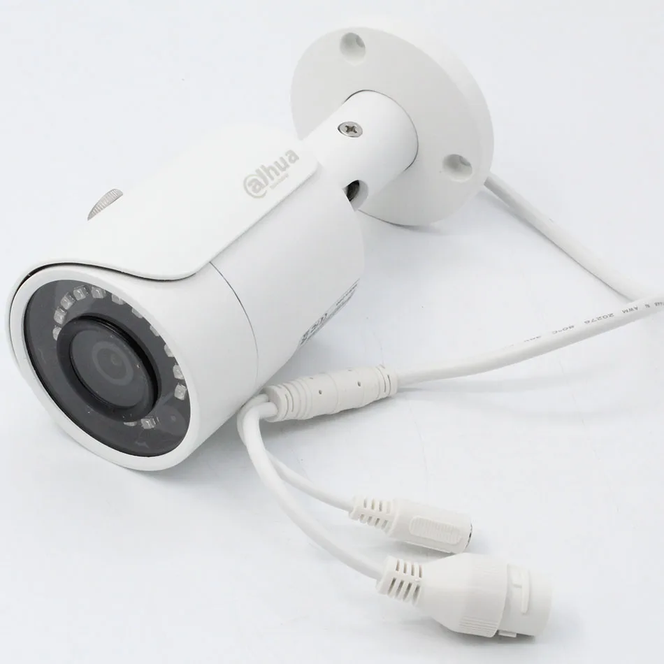 Original IPC-HFW1431S 4MP WDR Mini Bullet IP Camera POE H.265 IR 30m IP67 Replace IPC-HFW1320S Outdoor Network Camera with logo