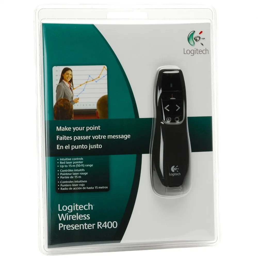 JSHFEI logitech Беспроводной R400 2 4G Hz USB RF пульт дистанционного управления Powerpoint