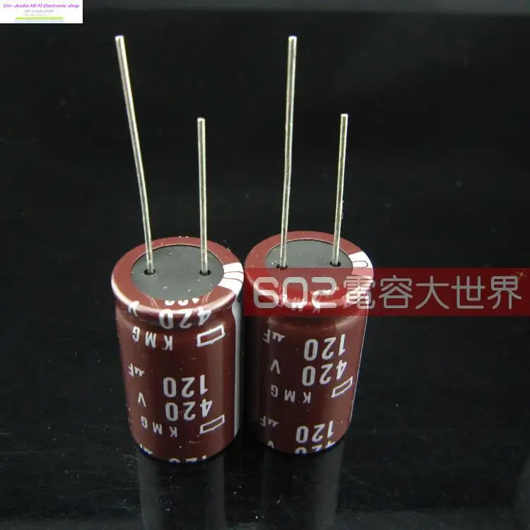 

2020 hot sale 6pcs Japan NIPPON 420v120uf 120uf 400V Electrolytic Capacitor KMG series 18*31 Free shipping