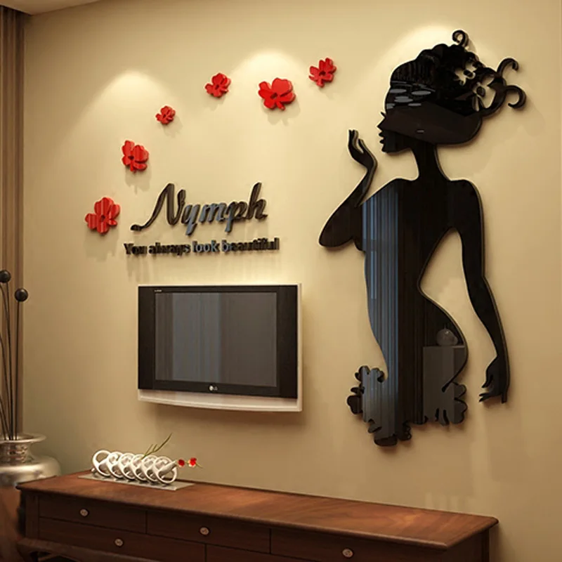 Nymph красивая девушка дизайн оптимизированный акриловый наклейки DIY Декор