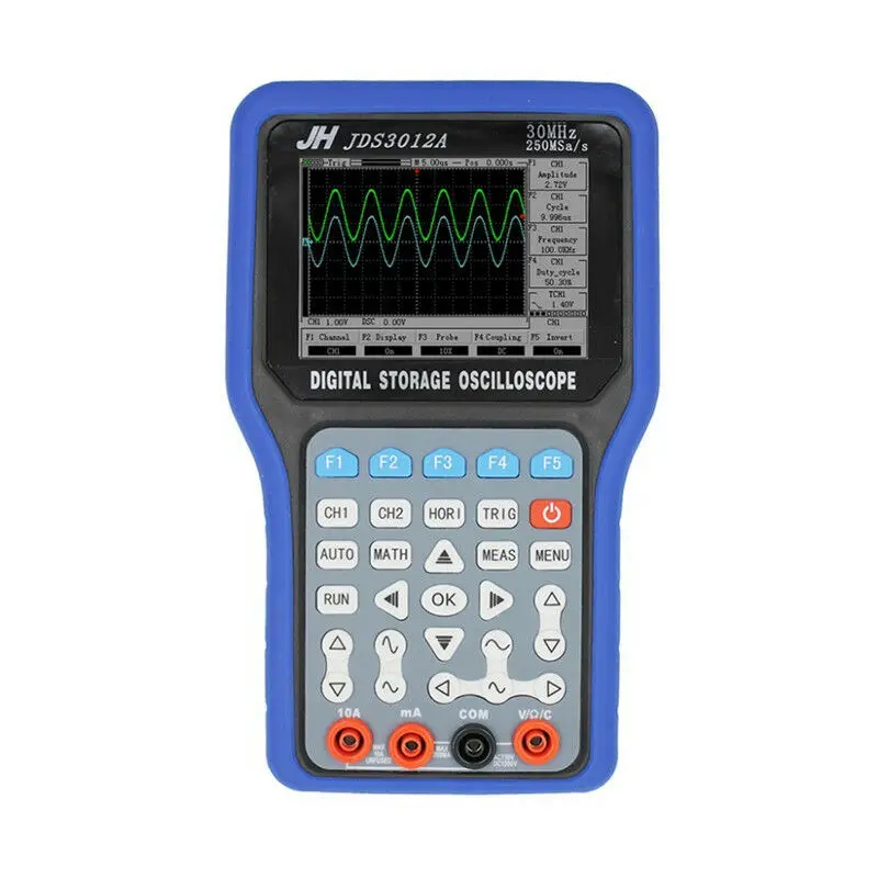 

Osciloscopio Digital JDS3012A 2 canales de almacenamiento Analizador de osciloscopio USB 30 MHz 250MSa/s multimetro + generador