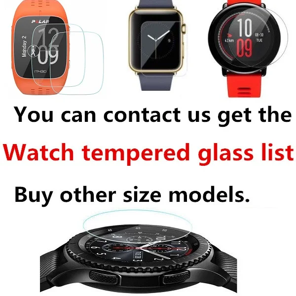 Buy other size 100 шт закаленное стекло для Garmin Forerunner 945 протектор экрана спортивные Смарт-часы Защитная пленка для Garmin Forerunner 935 - Цвет: Buy other size
