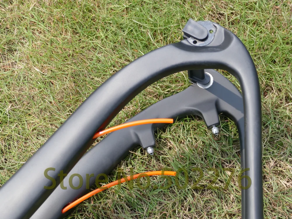 3k UD углеродное матовое глянцевое MTB 2" колесо горный велосипед 29ER MTB рама 15,5" 17," 19"(BSA/BB30)+ вилка+ зажим для гарнитуры 36,6 мм