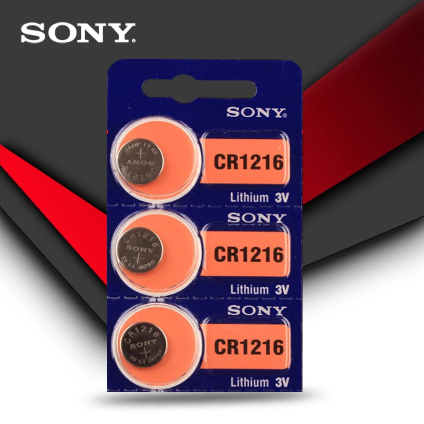 20 штук Sony 1216 CR1216 3 В литиевых Батарея кнопки сотового монет Батарея Сделано в Японии