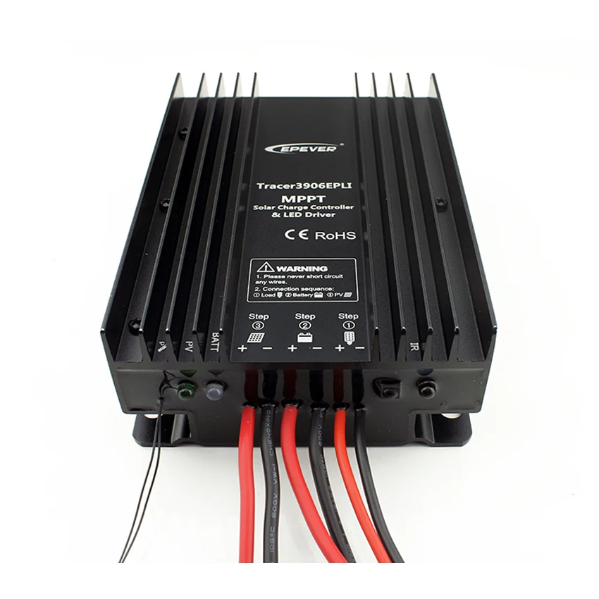 15 а 12 в 24 EP EPEVER MPPT контроллер заряда солнечной батареи с таймером IP67 светодиодный