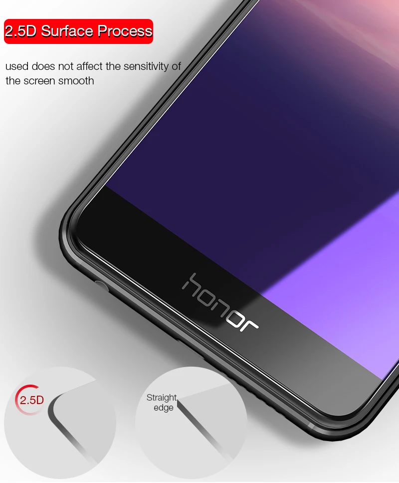 CAFELE Защитная пленка для экрана из закаленного стекла для huawei Honor 20 Pro10 9 8 Lite V10 2.5D HD Прозрачная закаленная пленка не полное покрытие