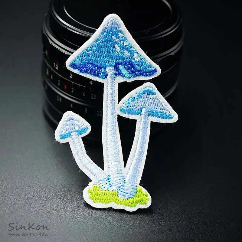 Mushroom Size:4.6x7.2cm Iron On Patch Embroidered Applique Sewing Clothes Stickers Garment Apparel Accessories Badges | Дом и сад