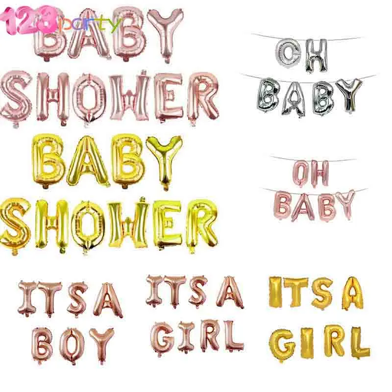 16 дюймов It s мальчик/девочка на baby shower алюминиевые воздушные шары для вечеринок