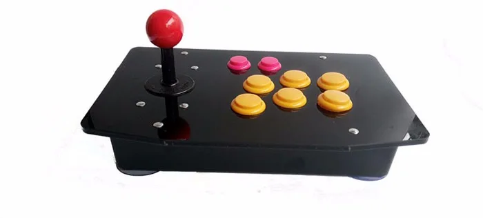 Компьютерный игровой джойстик с прозрачными/черными цветами и USB разъемом для Windows Win7 Win8 Win10 PC аркадные игры, plug& play