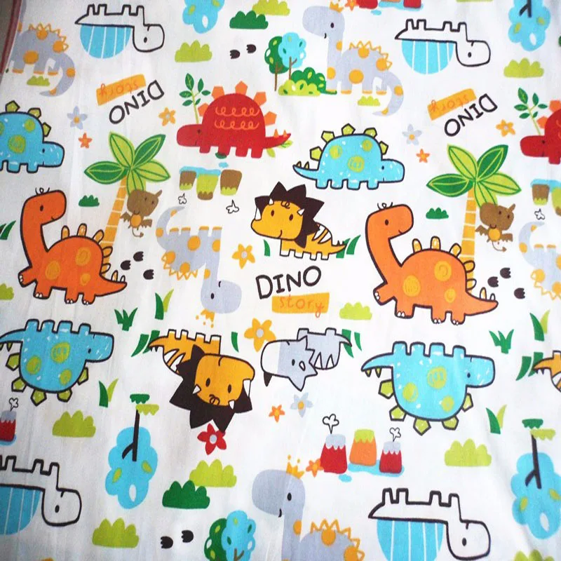 Мультфильм кокосовое дерево и мир Юрского периода дракон комплект хлопковой