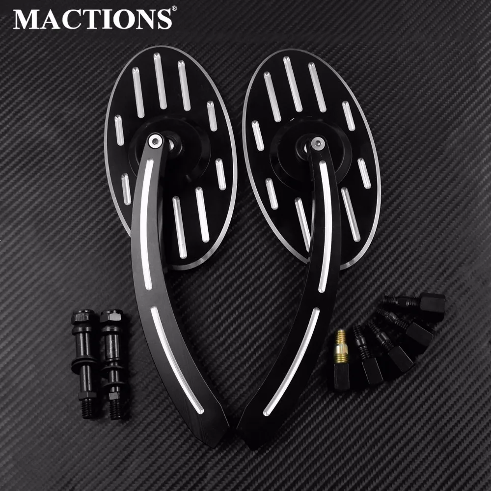 

Мотоциклетные зеркала заднего вида CNC, алюминиевые, черные для Harley Sportster 883 1200 Touring Electra Glide Softail 1980-2017 2018