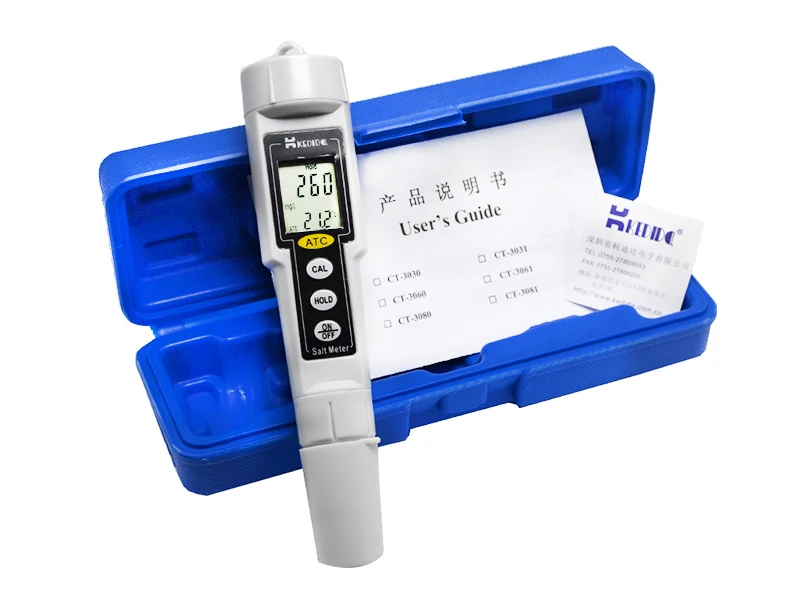 

CT-3081/3080 salinity meter high precision measuring instrument pen salinity brackish salt portable salt