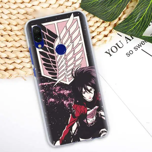 15 Аниме атака на Титанов девушка чехол для Xiaomi Redmi 7 6 6A 5 Plus 5A Note 5 6 7 Pro 4X S2 GO Pocophone F1 чехол для телефона Coque - Цвет: 15