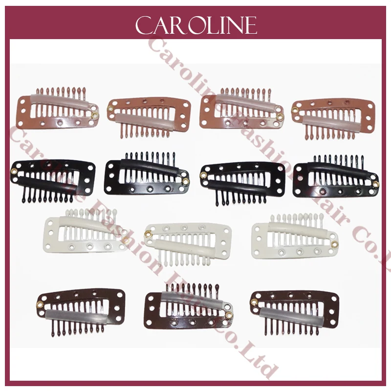 

100pcs Hairpins Hair Extension Clips Black Color Snap Clips for Hair Extension I Shape Wig Clips tool ForHair extension 401