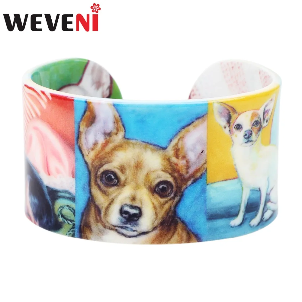 WEVENI пластиковые цветочные браслеты для чихуахуа индийское рукоделие ювелирные