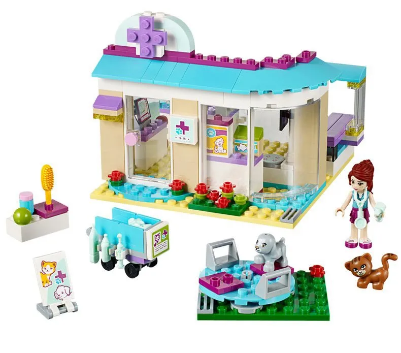 BELA 10537 Vet Clinic строительные блоки, кирпичи, 41085 друзья, фигурки, игрушки для девочек, подарок на день рождения, игрушки