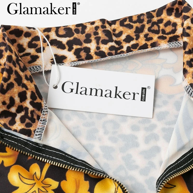 Glamaker сексуальное лаконичное трикотажное платье с принтом женское весенне-летнее элегантное платье миди вечерние Клубные без рукавов облегающее платье с v-образным вырезом