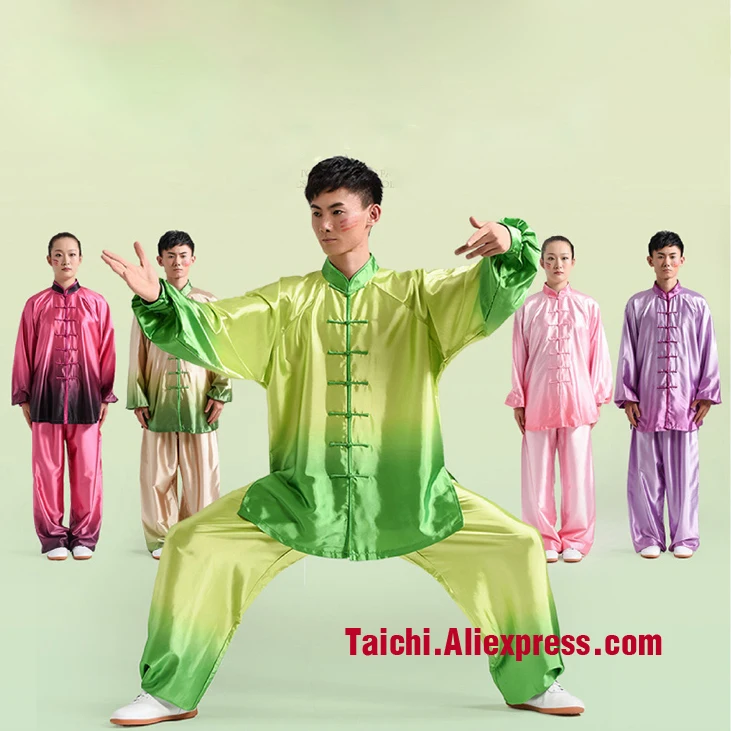Униформа для выступлений Tai Chi мужская и женская одежда ручной работы Wushu кунг фу