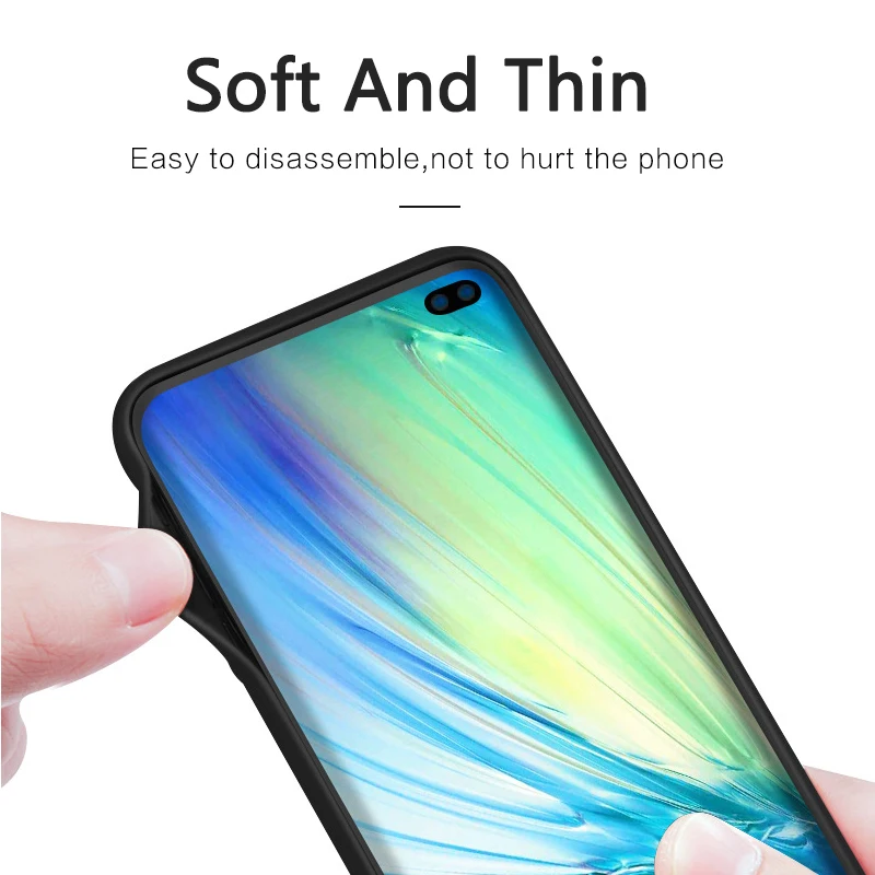 Роскошный мягкий жидкий силиконовый чехол для samsung Galaxy S10 Plus полностью на заднюю