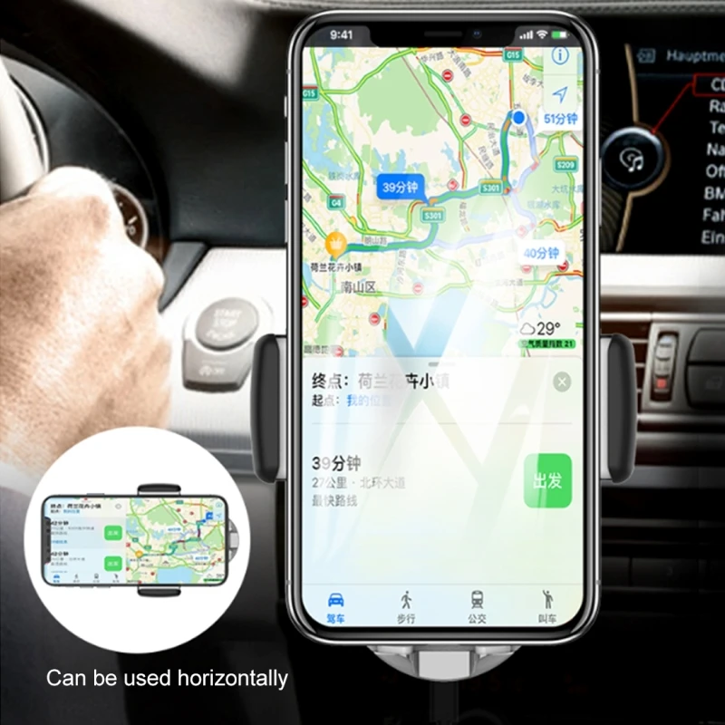 HMT3 Car Air Vent Mount ABS Smart Automatic Clamp Phone Holder Stand For iPhone XS X 8plus Galaxy S9 and other 4-6 inches phones | Мобильные