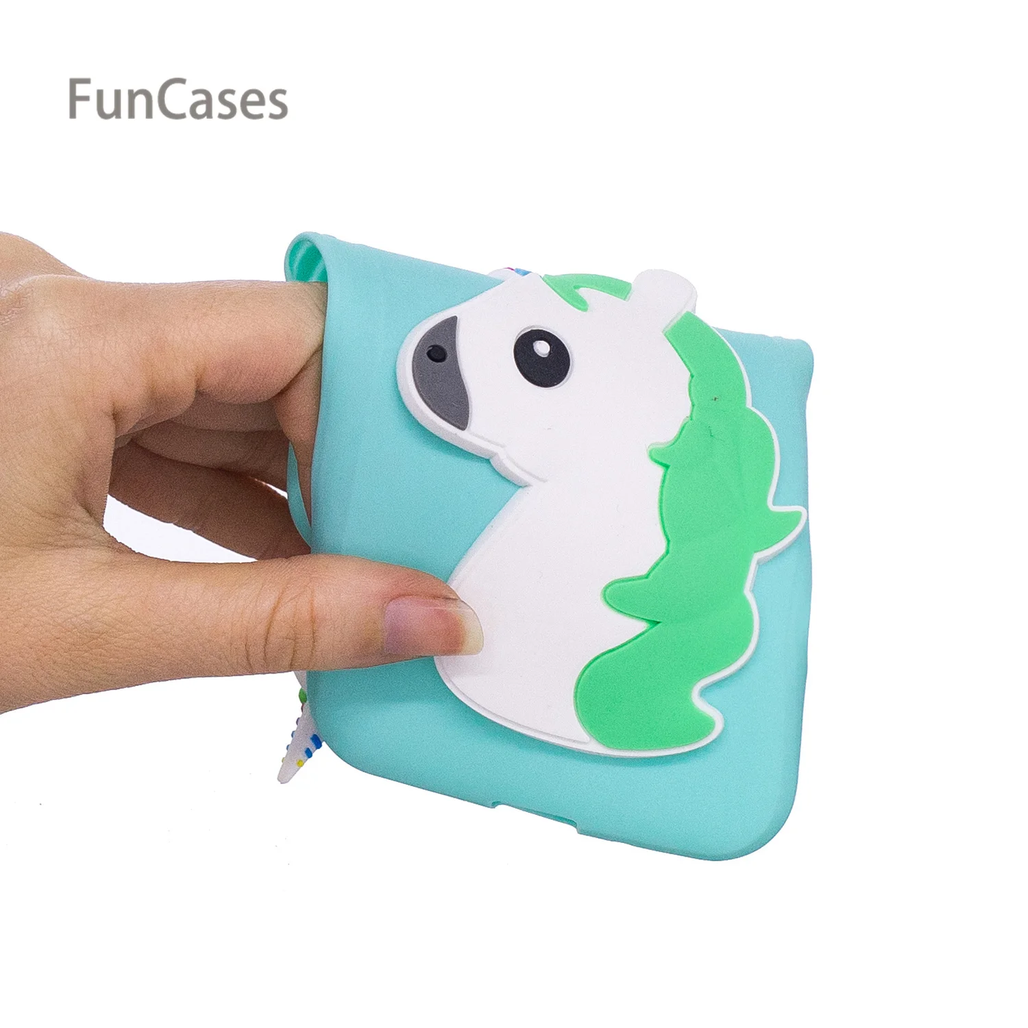 3D Единорог чехол для телефона СПС Coque iPhone 5 Мягкая силиконовая задняя крышка