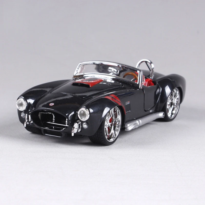 Maisto 1:24 литья под давлением модель 1965 Shelby Cobra 427 черный сплав автомобиля