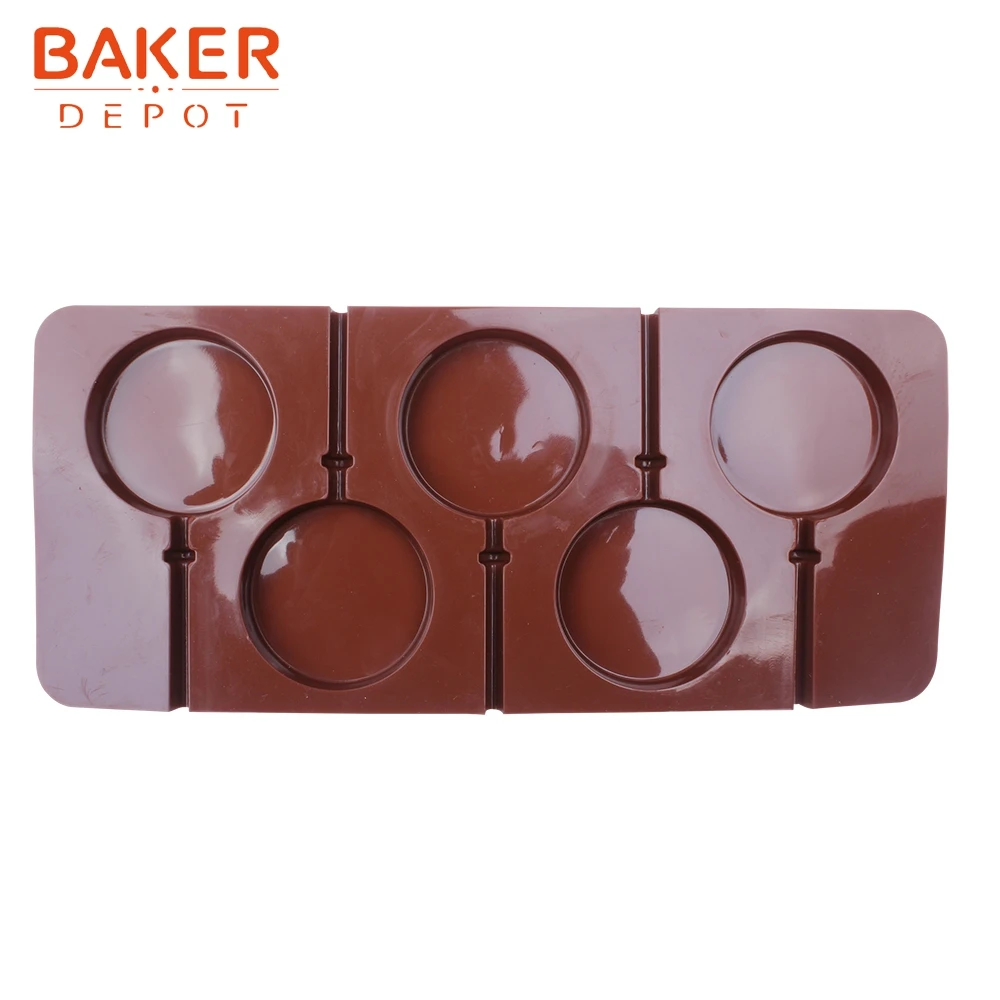 Силиконовая форма для леденцов от производителя bakdepot круглые формы мастики