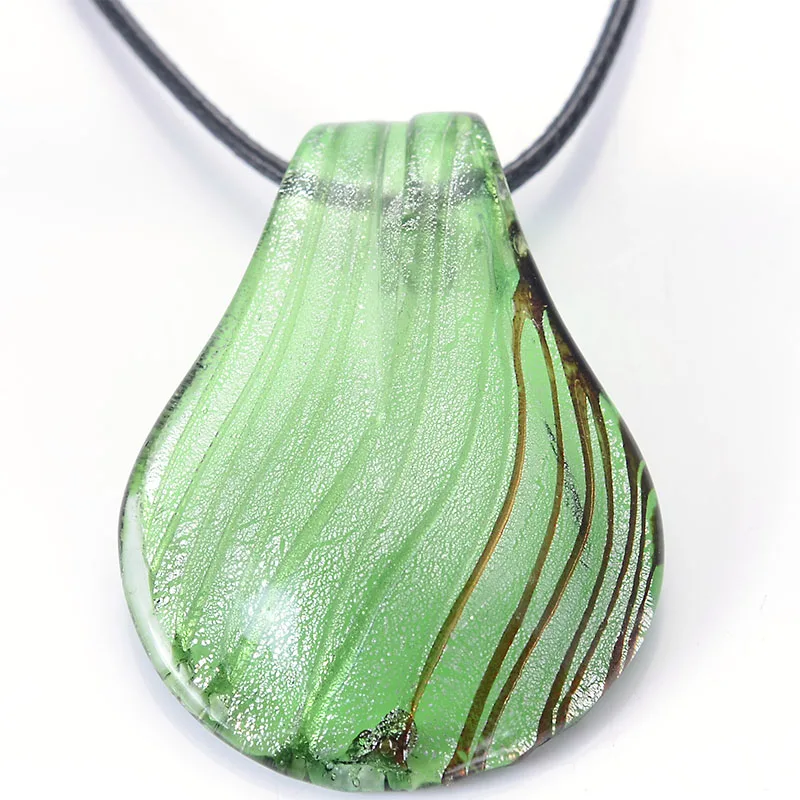 Ручная работа, муранская серебряная фольга, ed Lampwork, стекло, 6 цветов, круглая подвеска, подходит для ожерелья, золотая пыль и серебряная фольга, женский свободный шнур