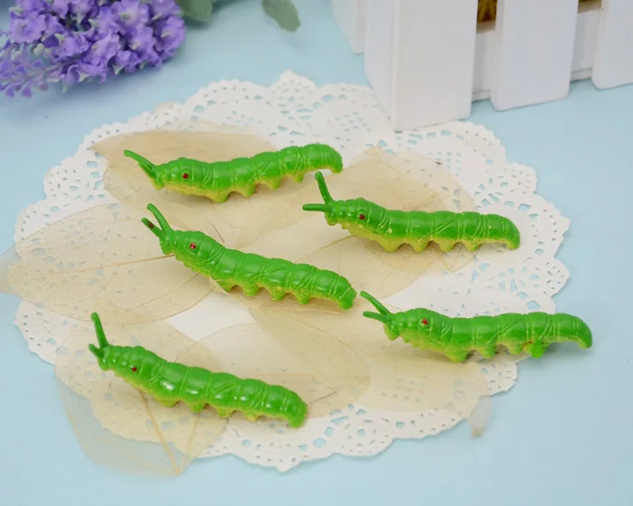 

Pieris rapae, caterpillar, Model toy tricky toy 3-5cm