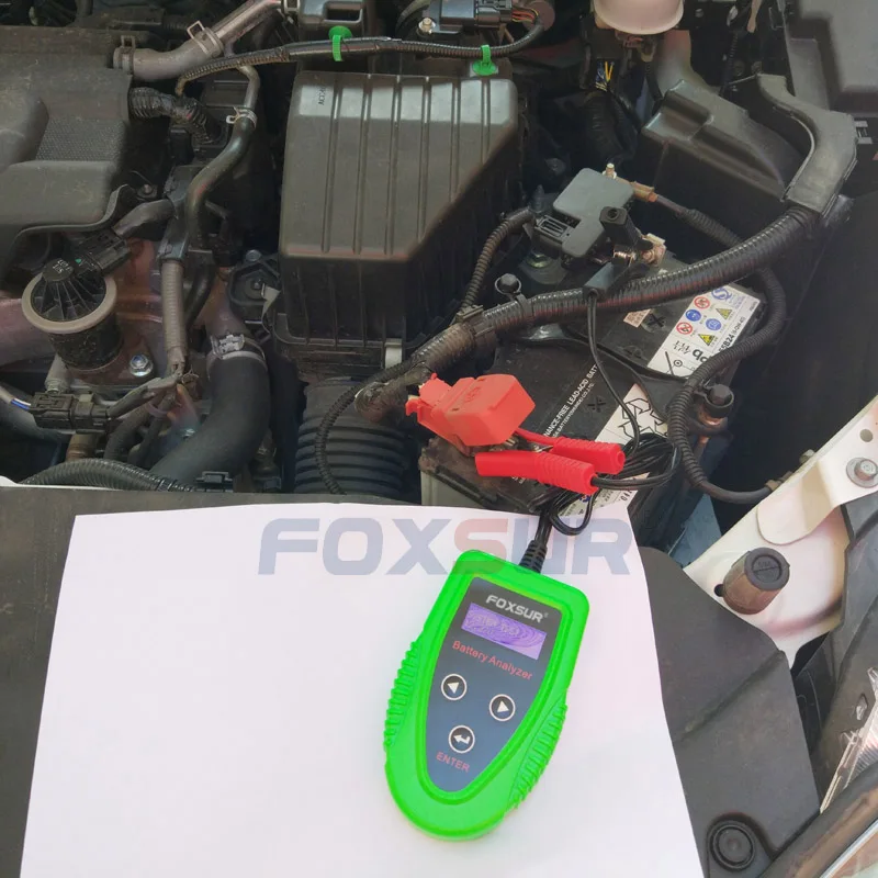 FOXSUR 12 в автомобильный тестер батареи авто Батарея для анализа заряда автомобиля