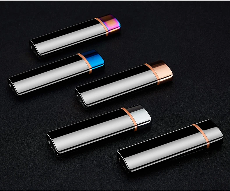 Вольфрамовая турбо USB Зажигалка сенсорная Зажигалка изогнутая полноэкранная сигарета для курения Электронная зажигалка может Изготовленный На Заказ лазерный логотип