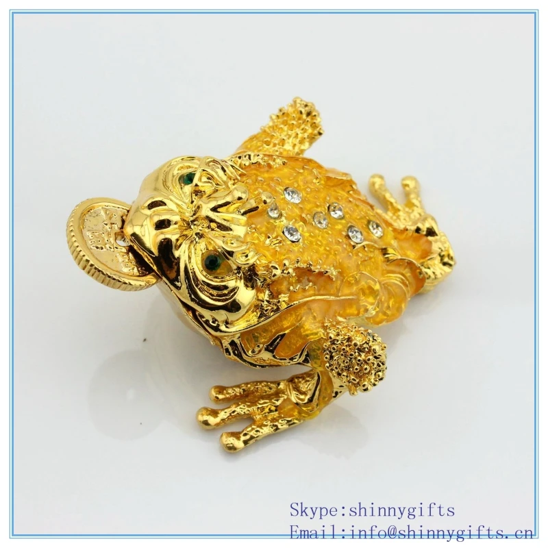 Производство эмали жаба форма покрытие металлом для магнита ручной работы